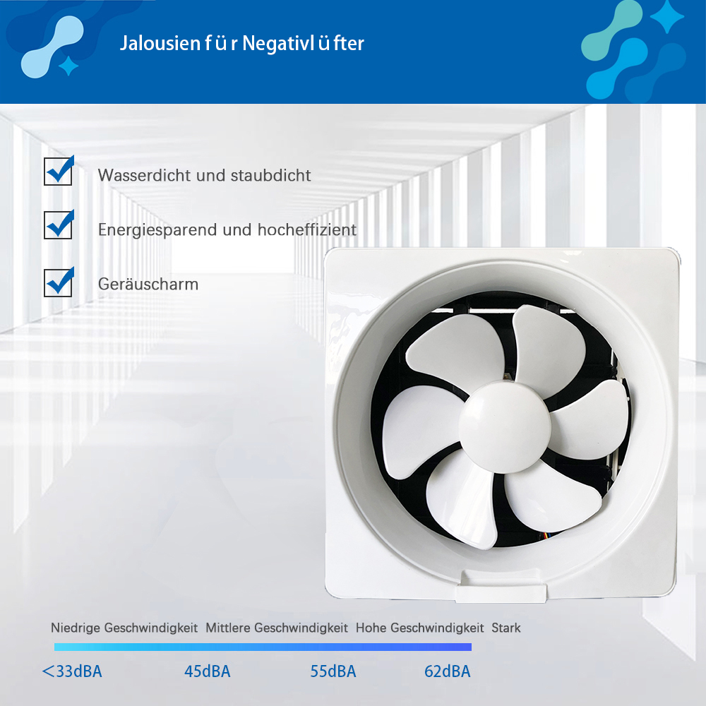 Jalousien für Negativlüfter