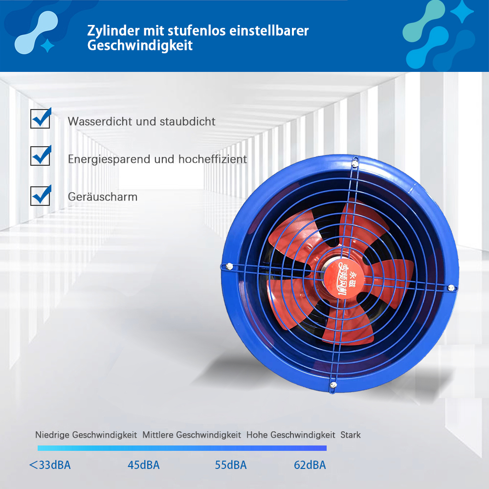 Zylinder mit stufenlos einstellbarer Geschwindigkeit